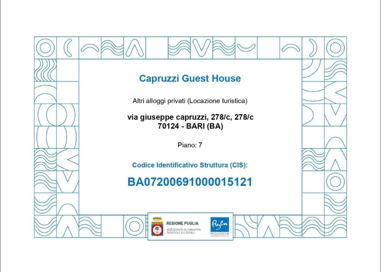 Capruzzi Guest House Bari Exteriör bild